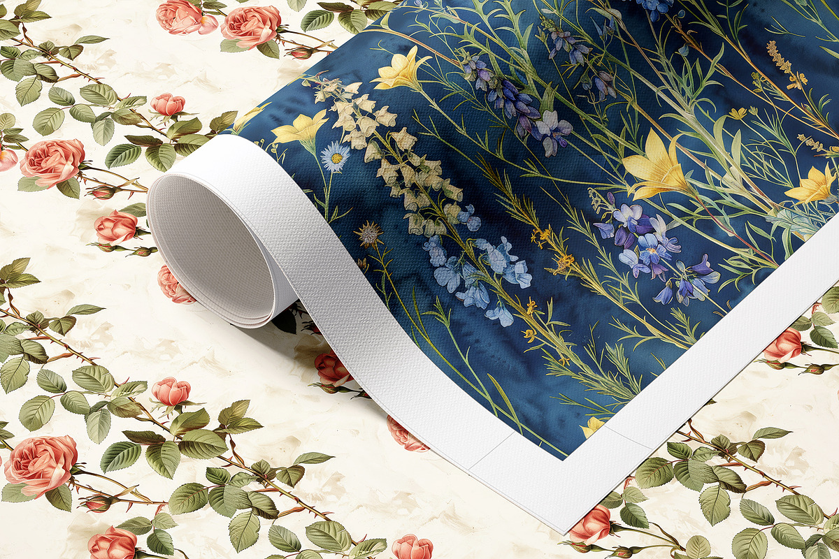 Provence Floral Patterns, a Pattern Graphic by Ninterints (Photo 9 of 22)