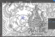 Wolf, Viking Knotwork Coloring Page, a Decorative Illustration by Abysm Internal (Thumbnail 4 of 4)