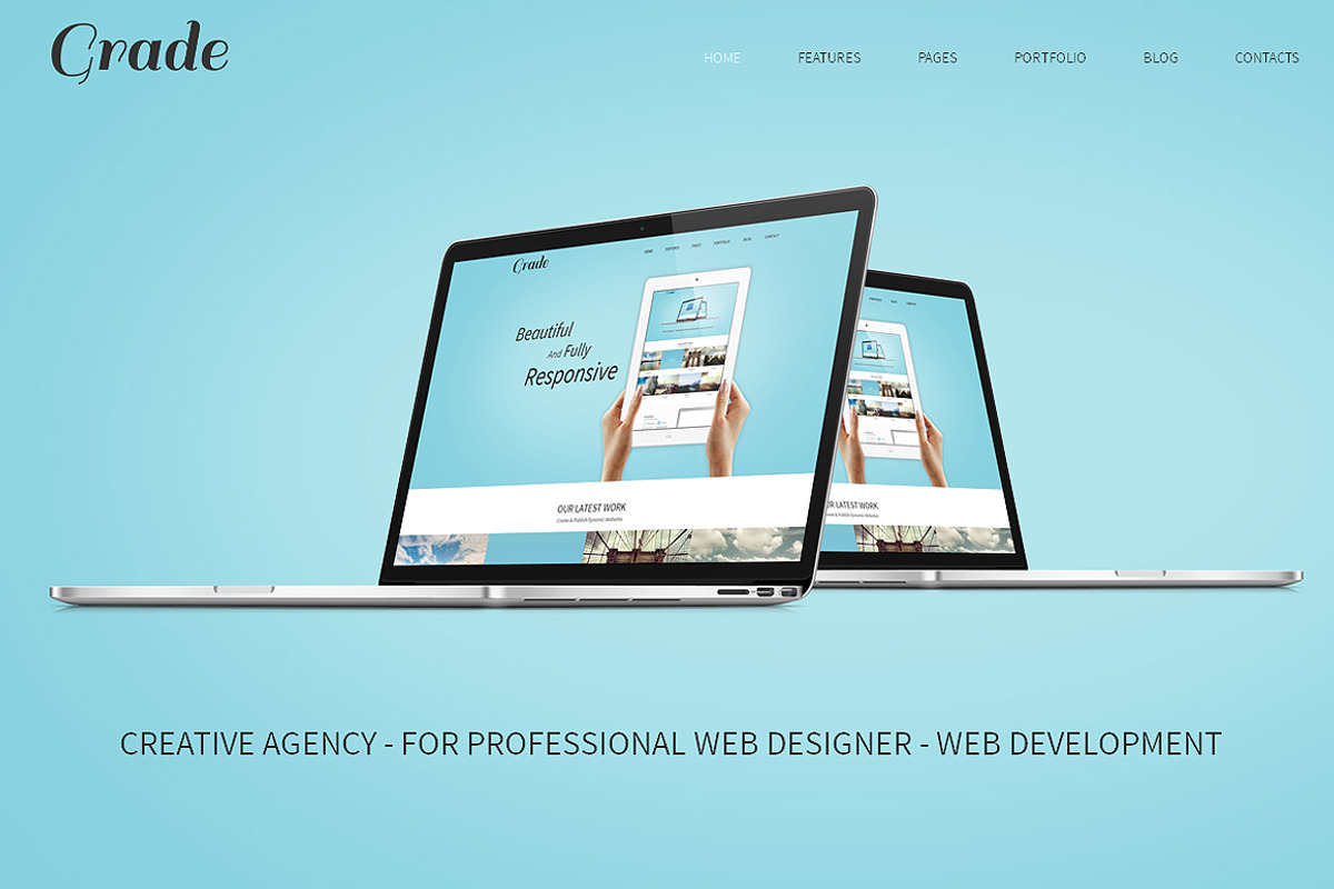 Grade Responsive Bootstrap Template, a Bootstrap Template by IceTemplates (Photo 1 of 3)