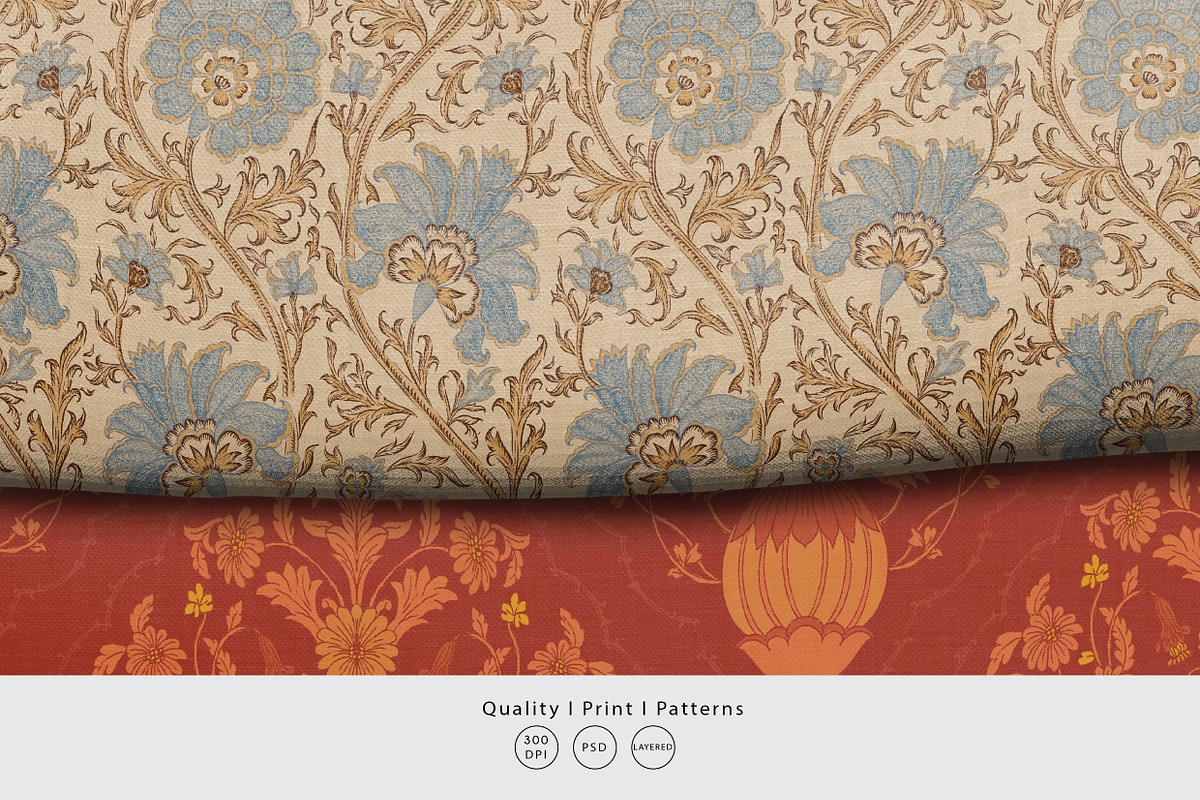 Antique French Chintz, an Illustration by Print Diaries (Photo 2 of 2)
