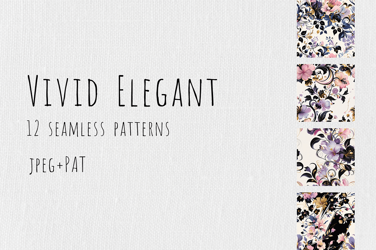Vivid Elegant - Floral Patterns, a Pattern Graphic by Art Sproot (Photo 1 of 8)