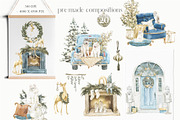 Modern Christmas Watercolor, an Animal Illustration by Cat In Colour (Thumbnail 10 of 14)