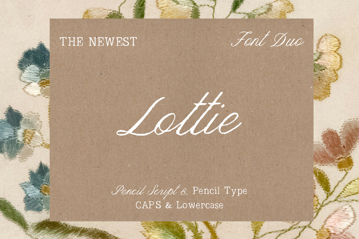 Lottie Pencil Script & Type Duo, a Script Font by Margot + Co (Photo 11 of 11)