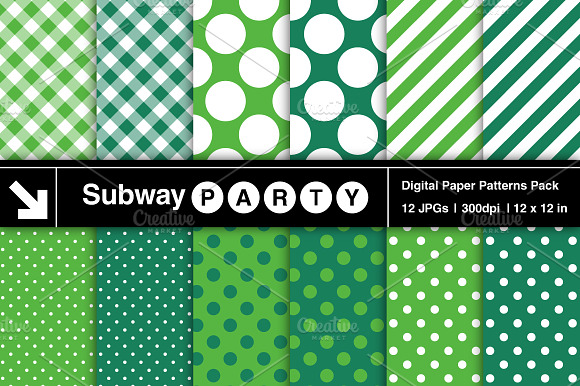 Emerald Dots, Stripes & Gingham preview 2