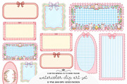 Easter Spring Cute Bow Frame Bundle, an Illustration by GatewayDesign (Thumbnail 4 of 4)