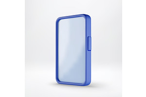 A blue 3d mobile phone or smartphone, an Object Illustration by Abscent