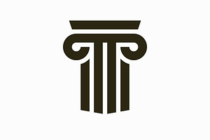 Pillar logo vector design template, a Graphic by T.Vooka
