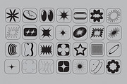 Y2K Shapes – 100 Pieces, an Icon by Dirtybarn (Thumbnail 4 of 4)