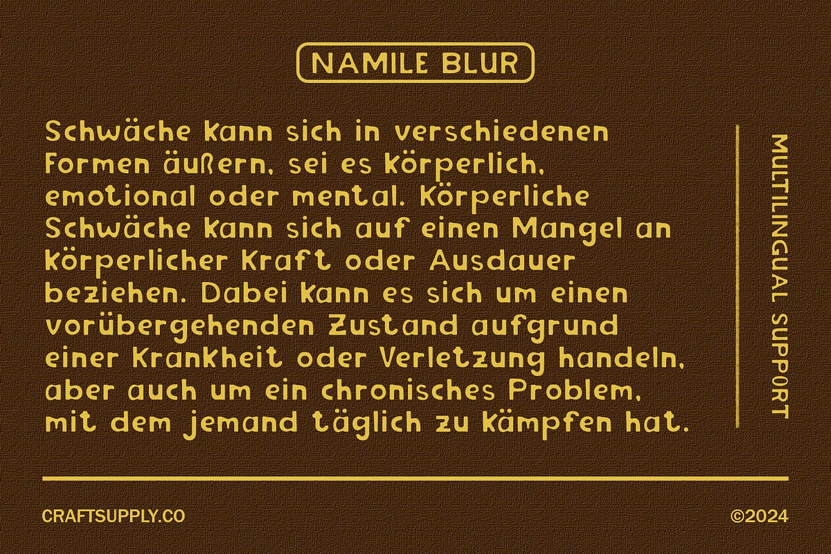 Namile Blur, a Sans Serif Font by Craft Supply Co. (Photo 6 of 8)