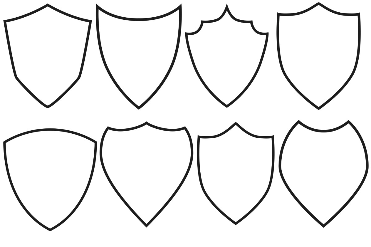 Shields Set 2 Procreate Brush Stamps, a Brush Add-On by Disasterology Ink (Photo 9 of 10)