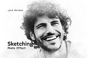 Pencil Sketch Photo Effect, a Layer Style Add-On by Grkic Creative (Thumbnail 1 of 4)