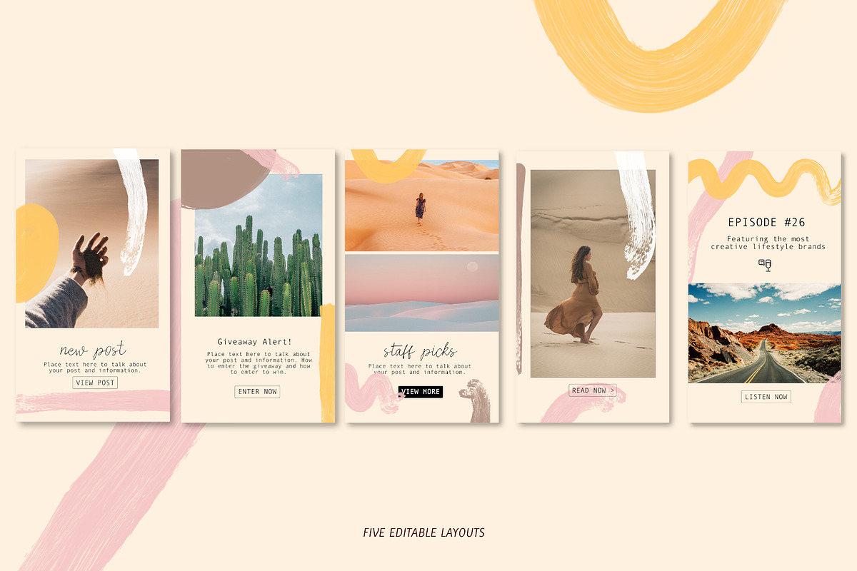 Abstract Art Instastory Template, a Social Media Template by Bella+Sophia Creative (Photo 3 of 3)