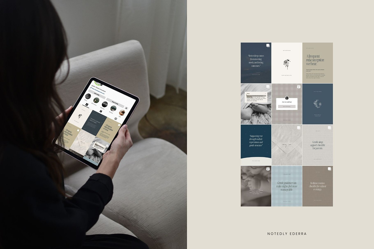 Instagram Templates for Sleep Coach, a Social Media Template by Ederra Design (Photo 7 of 8)