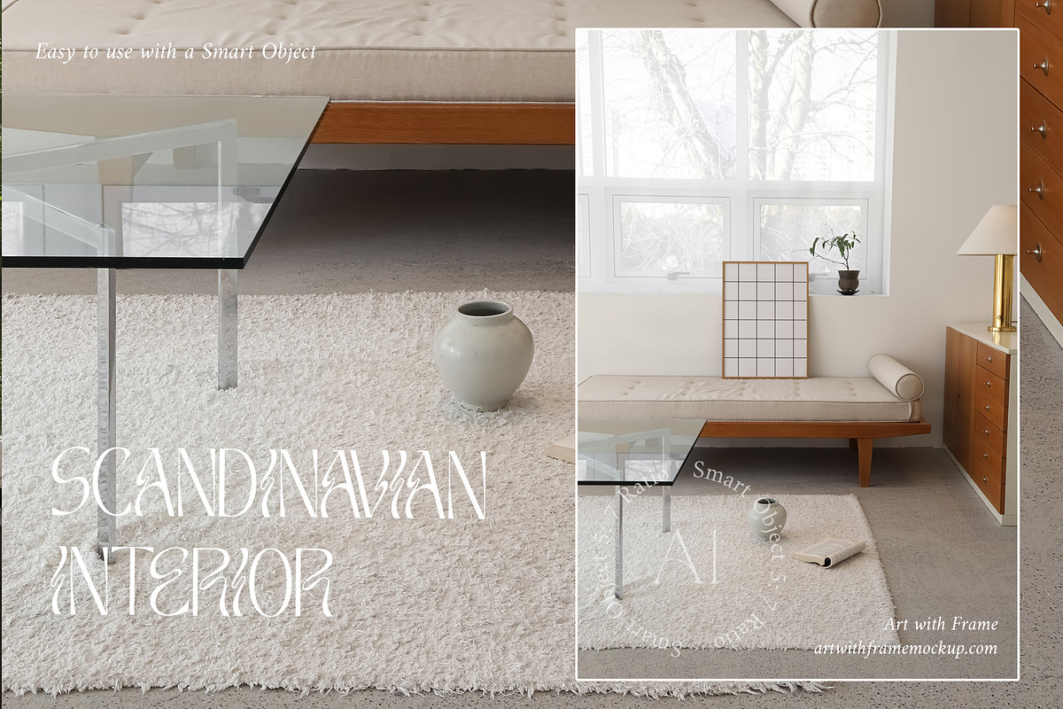 51 Frame Mockups - Vintage Furniture, a Product Mockup by ArtwithFrame (Photo 10 of 50)