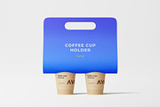 Coffee Cup Holder Mockup, an Advertising Mockup by zpackcreative (Thumbnail 1 of 4)