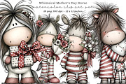 Whimsical Mother's Day Horse Clipart, an Illustration by SinaCreation (Thumbnail 1 of 8)