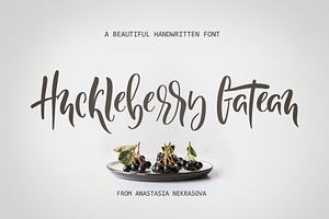 NEW! Huckleberry Gateau Font