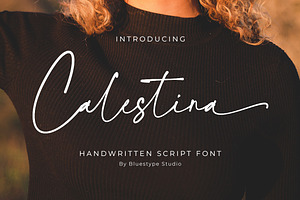 Calestina - Handwritten Script Font, a Script Font by Bluestype Studio