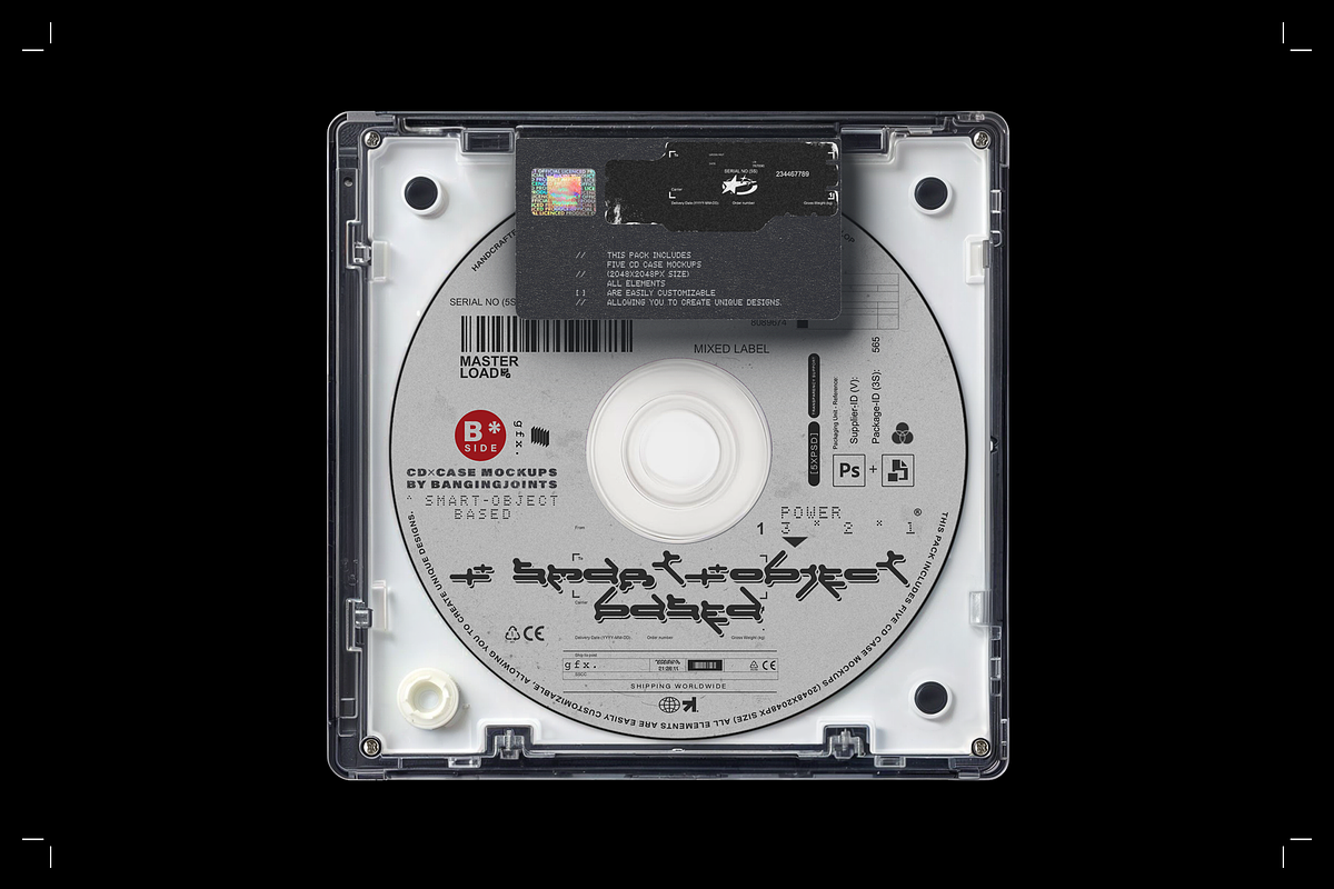 CD / Minidisc Tech Y2K Case Mockups, a Packaging Mockup by bangingjoints (Photo 5 of 7)