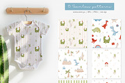 Dino party. Watercolor collection, an Animal Illustration by AfonshinaArt (Thumbnail 5 of 13)
