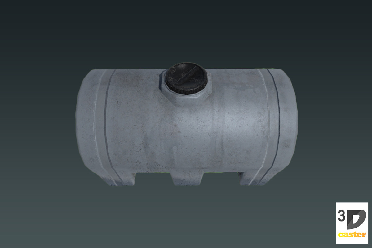 Water Tank - Big Plastic Barrel, an Object 3D Model by 3DCaster (Photo 4 of 6)