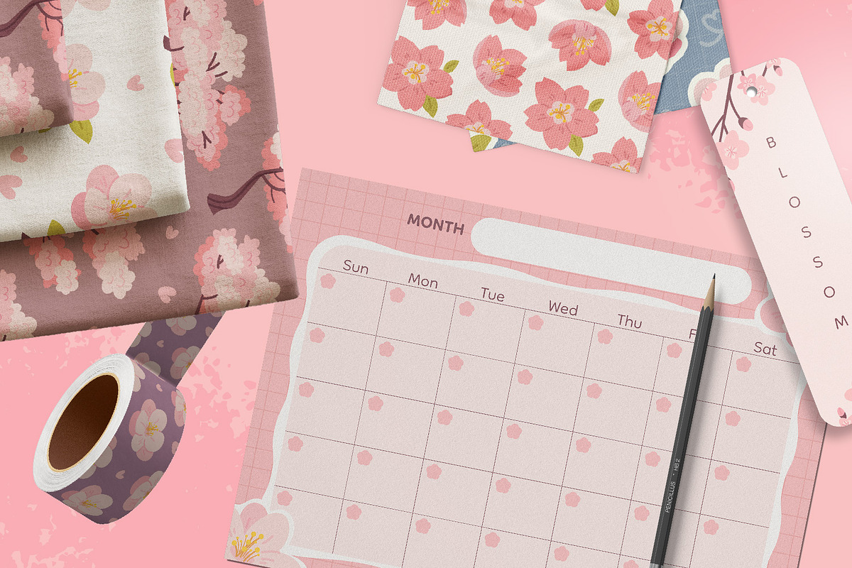 Sakura Stationery & Elements, a Stationery Template by so.ni.ka-store (Photo 11 of 11)