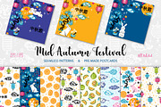 Chinese Mid Autumn Festival, a Pattern Graphic by AllNikArt (Thumbnail 1 of 4)