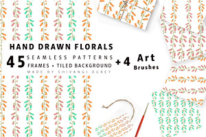 BLOSSOM - Hand Drawn Florals Pattern, a Pattern Graphic by Design Unique
