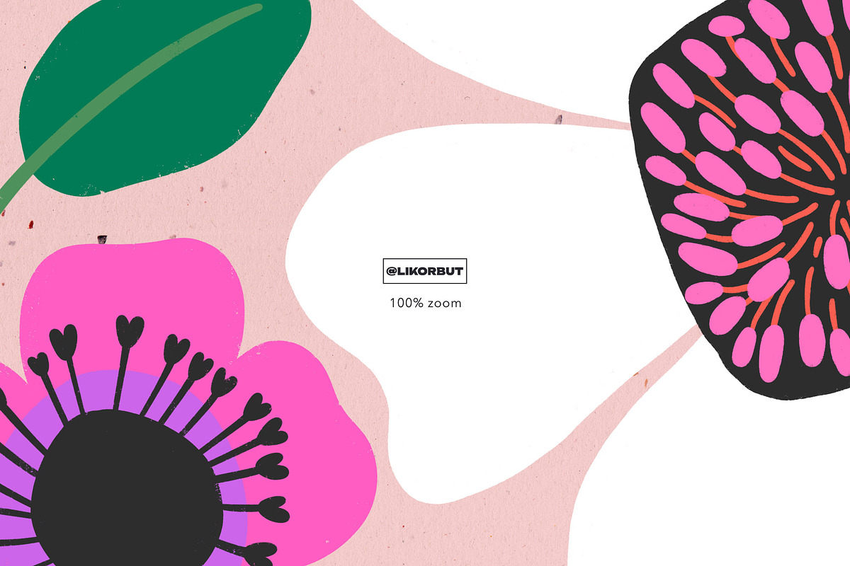 Abstract Modern Floral Graphics, a Decorative Illustration by likorbut (Photo 7 of 7)