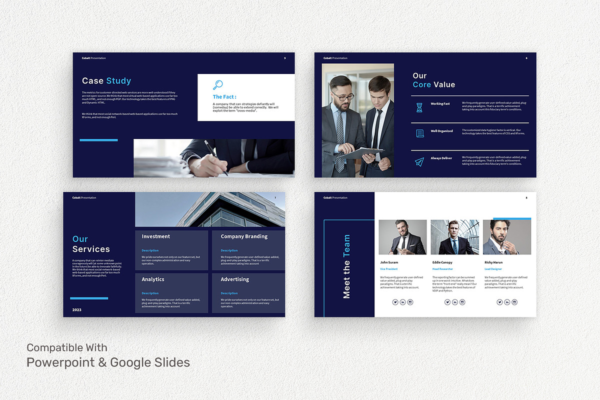 Cobalt - Business Presentation, a Presentation Template by Birka Studio (Photo 3 of 4)