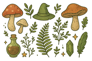 Colorful illustrations of mushrooms, an Arts & Entertainment Photo by ZinetroN