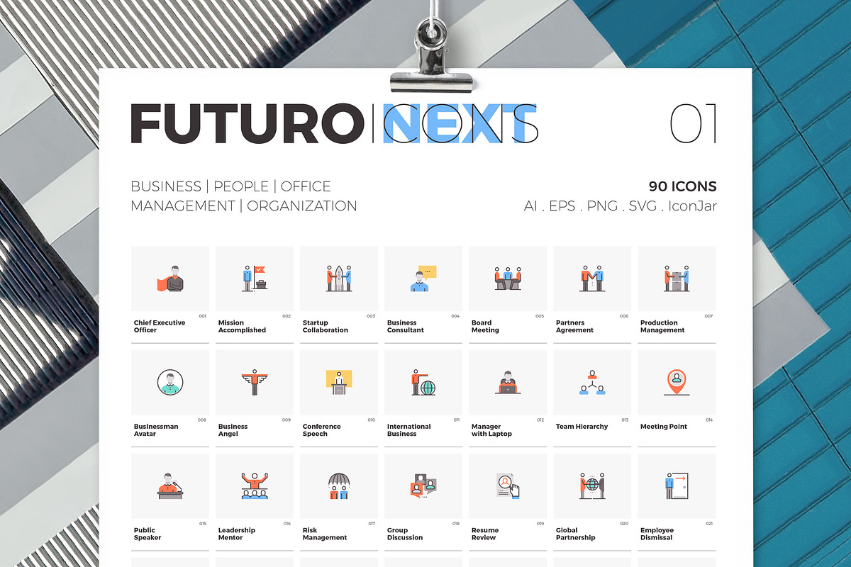 Futuro Next Icons / Business Pack, an Outline Icon by Anatolii Babii (Photo 1 of 6)