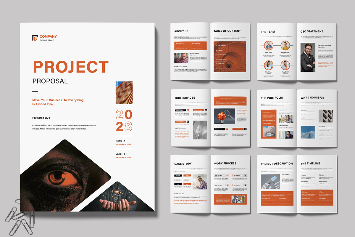 Project Proposal Template Design, a Brochure Template by MightyDesign (Photo 1 of 6)