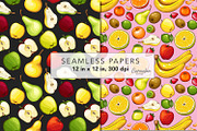 Fruits Seamless Patterns, a Pattern Graphic by Serghei Caraulan (Thumbnail 6 of 9)