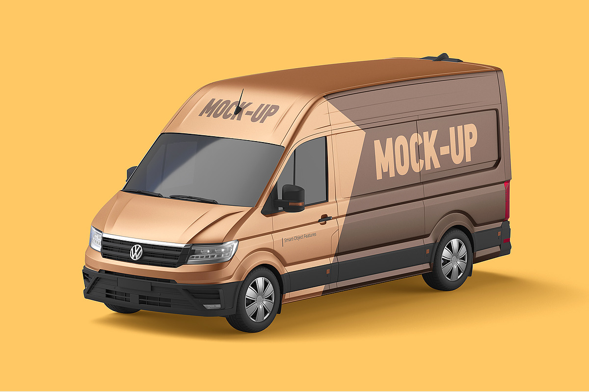 Cargo Van Mockup Set, a Product Mockup by WebAndCat (Photo 9 of 12)
