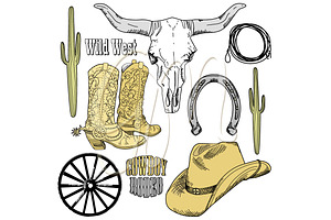 Cowboy Clip Art, Wild West, Western