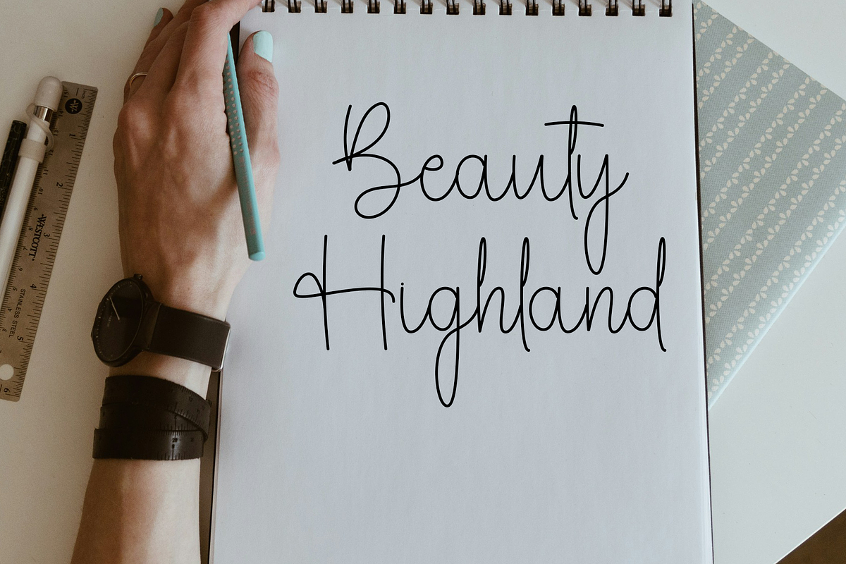 Beauty Handwriting, a Handwritten Font by FreshTypeINK (Photo 8 of 8)