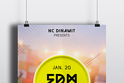 EDM Party Flyer, a Flyer Template by Malaxay (Thumbnail 2 of 2)