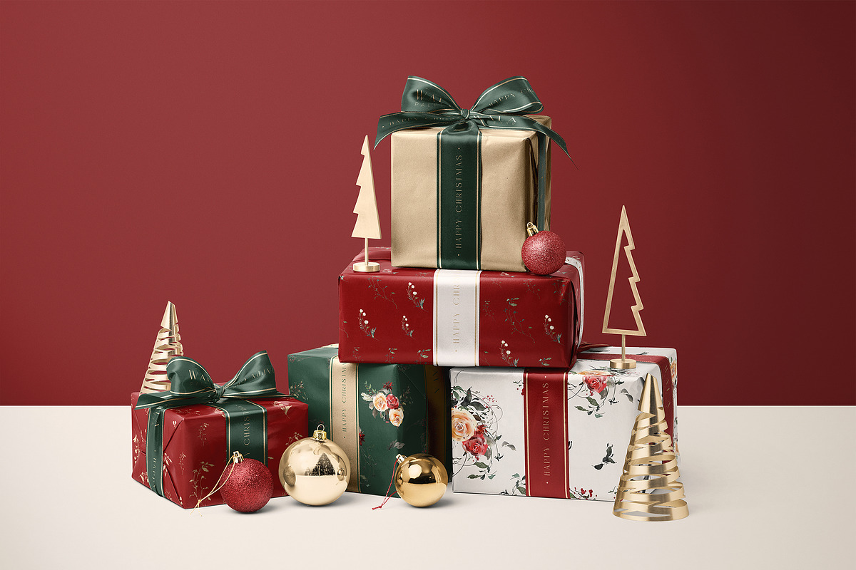 Christmas Decor & Wrapping Mockup, a Packaging Mockup by creatsy5 (Photo 11 of 26)