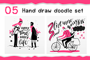 Hand Draw Couples in Love Doodle Set, a Person Illustration by Huza Studio (Thumbnail 6 of 8)