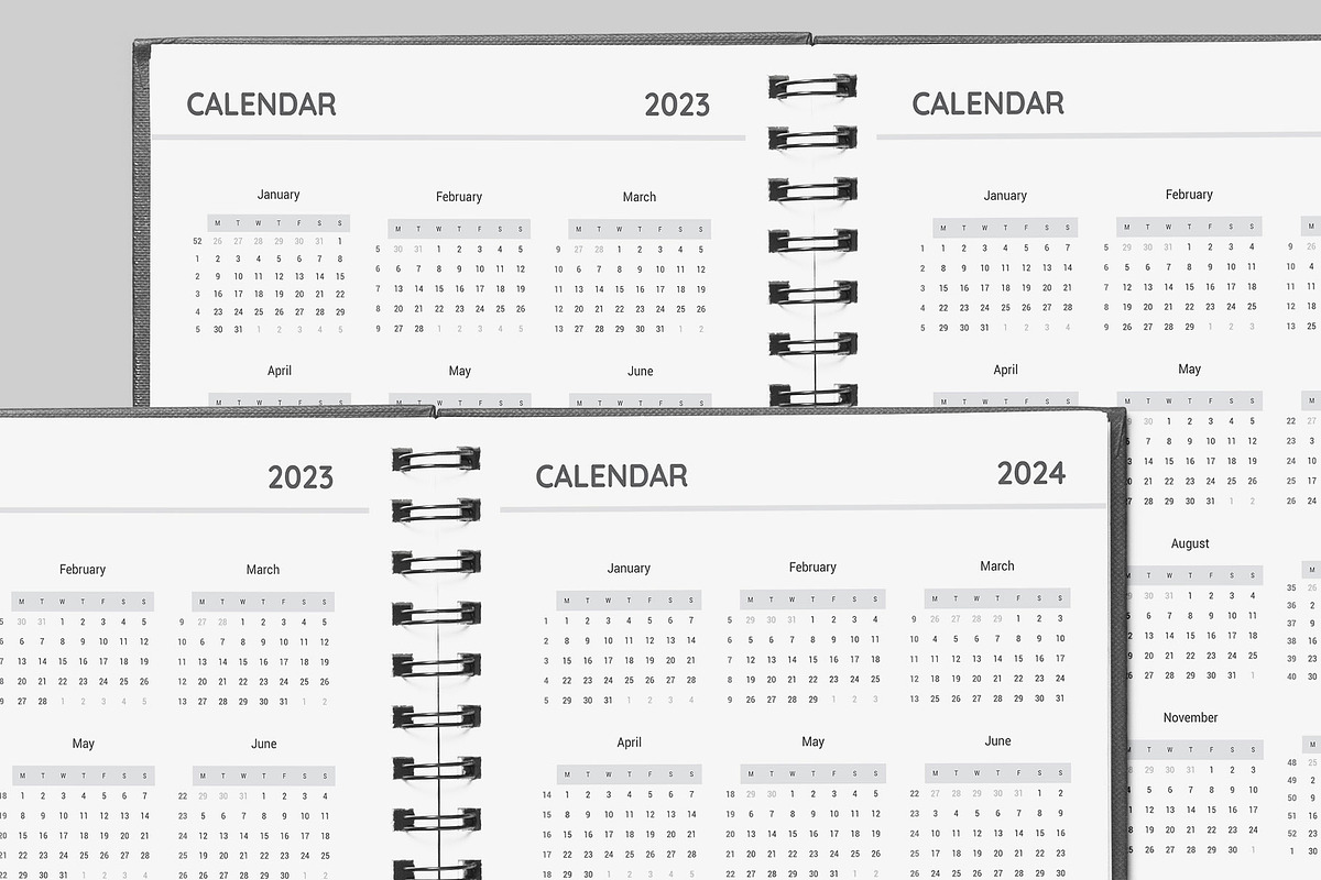 Ultimate Monthly Planner 2023-2024, a Stationery Template by Design Zone (Photo 3 of 5)