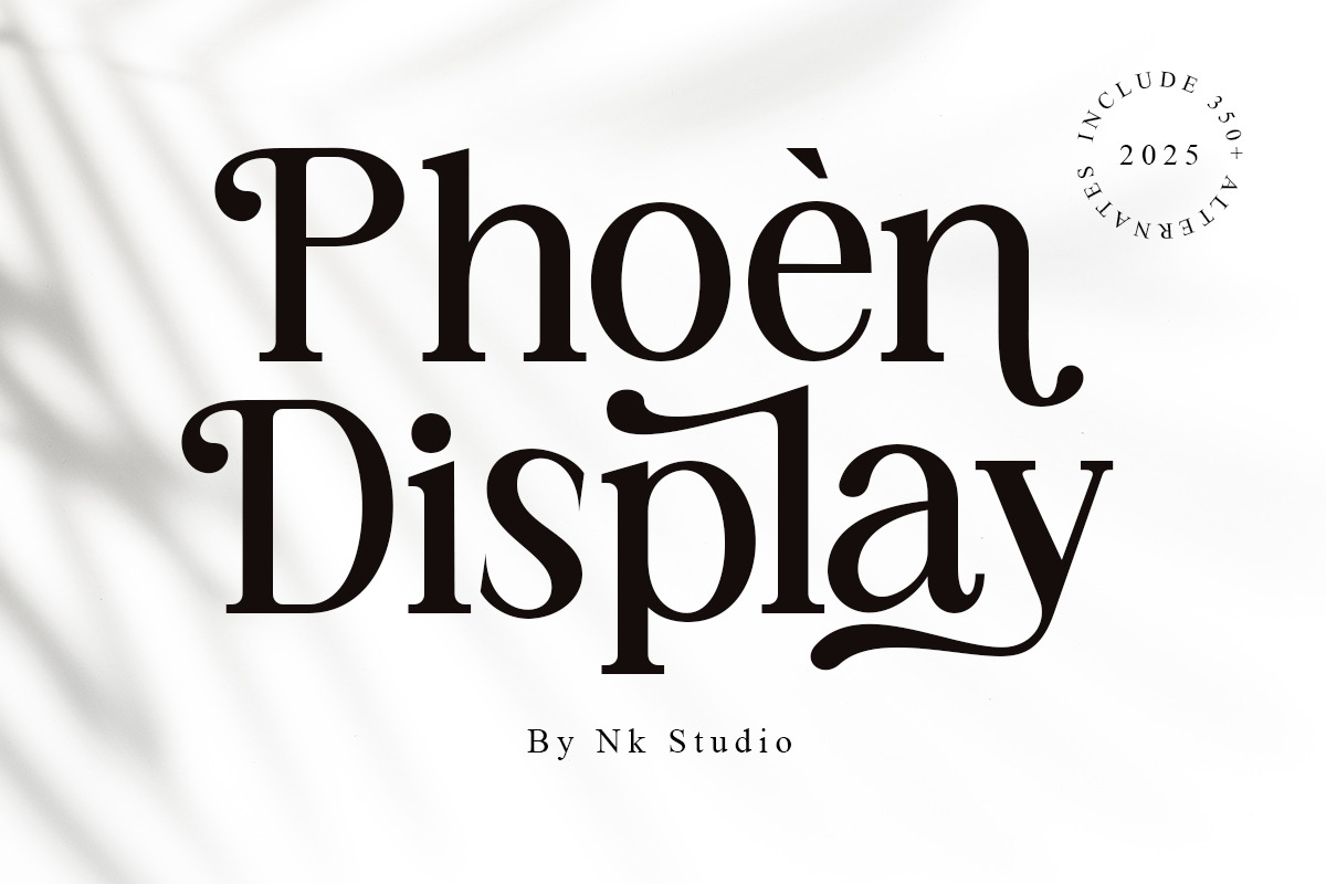 Phoen Display, a Serif Font by Nurul_kamal (Photo 13 of 13)