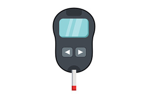 Glucometer Vector Icon, an Icon by Pexelpy