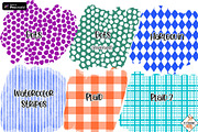 Procreate Pattern Brushes, a Brushes & More by Karen J (Thumbnail 4 of 5)