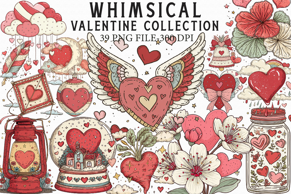 Whimsical Valentine Collection, an Illustration by Libby Wishes (Photo 1 of 5)