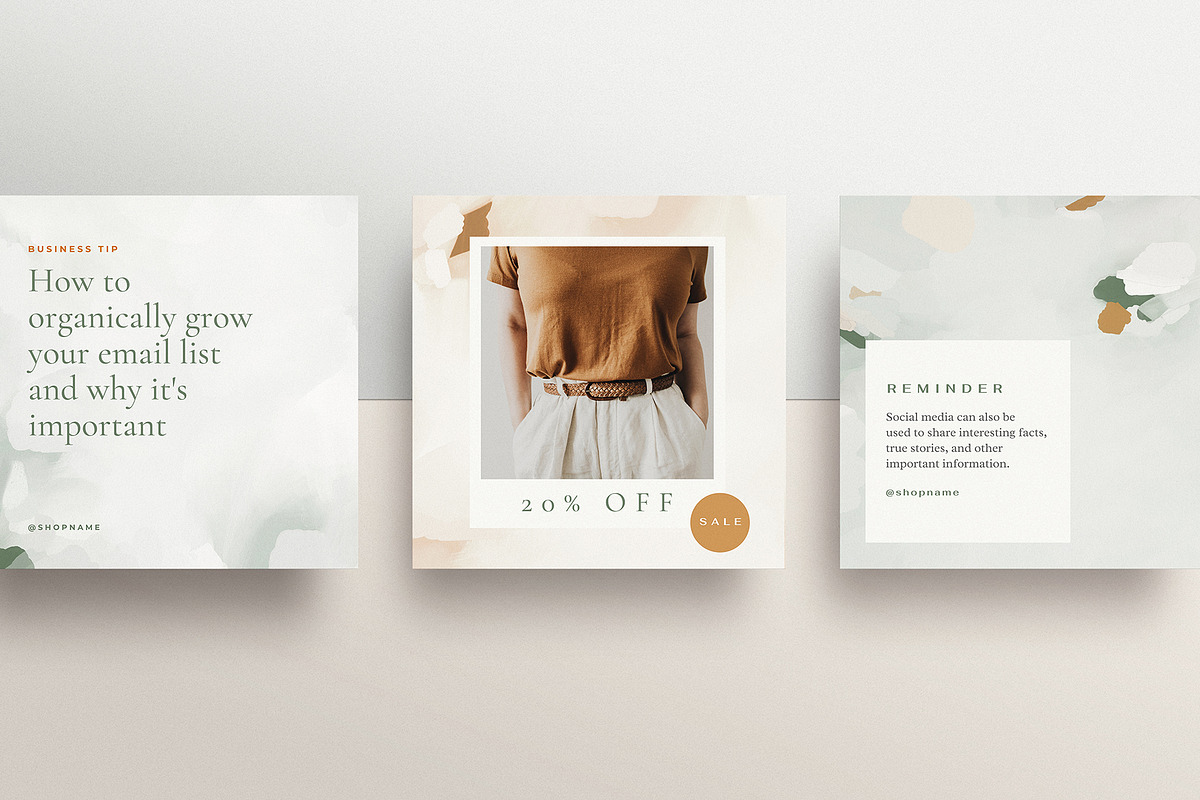 Canva Instagram Templates, a Social Media Template by Basia Stryjecka (Photo 4 of 13)