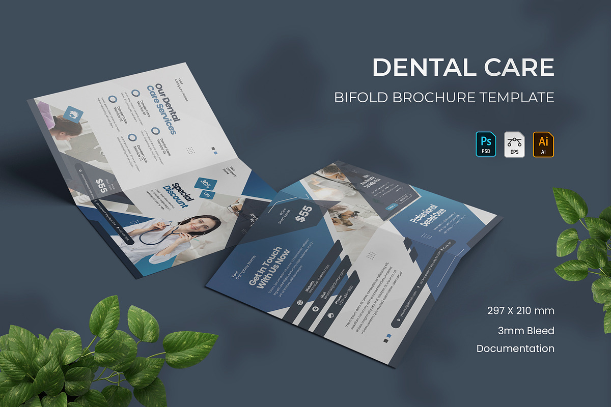 Dental - Bifold Brochure, a Print Template by VUNIRA (Photo 1 of 2)