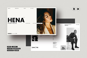 Hana Portfolio Presentation Template