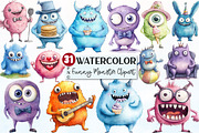 Cute Funny Monster Sublimation Clipa, a Seasonal Illustration by Rose Art (Thumbnail 1 of 4)