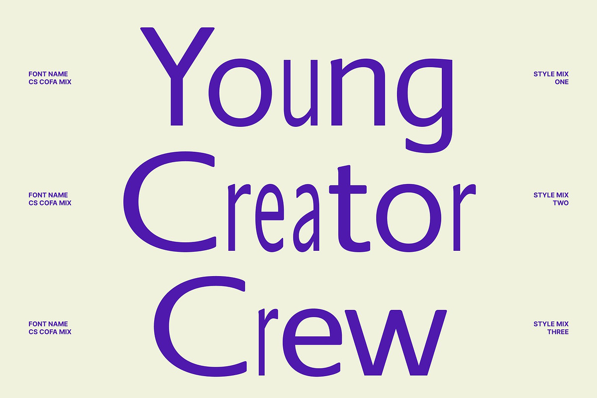 CS Cofa Mix, a Sans Serif Font by Craft Supply Co. (Photo 2 of 8)